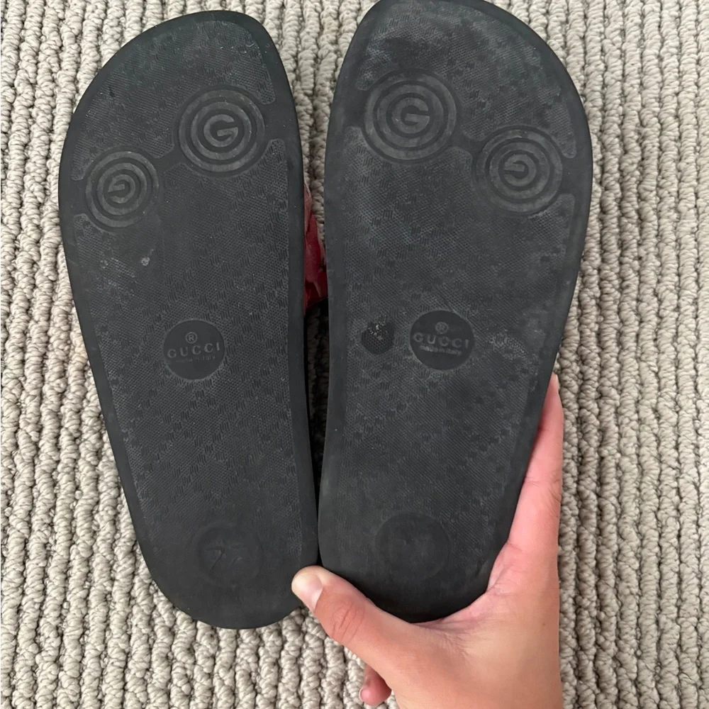 Gucci GG Blooms Supreme Monogram Floral Women’s Slides - Picture 4 of 4